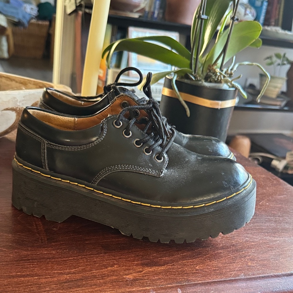 Dr. Martens Black Platform Shoes